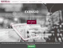 Tablet Screenshot of exensio.de